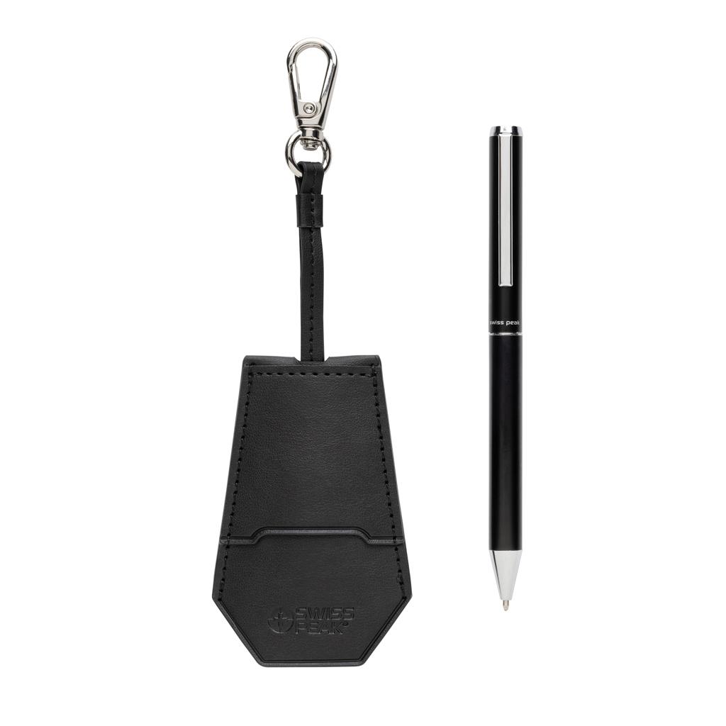 SP Tula RCS certified recycled PU key holder and pen set black
