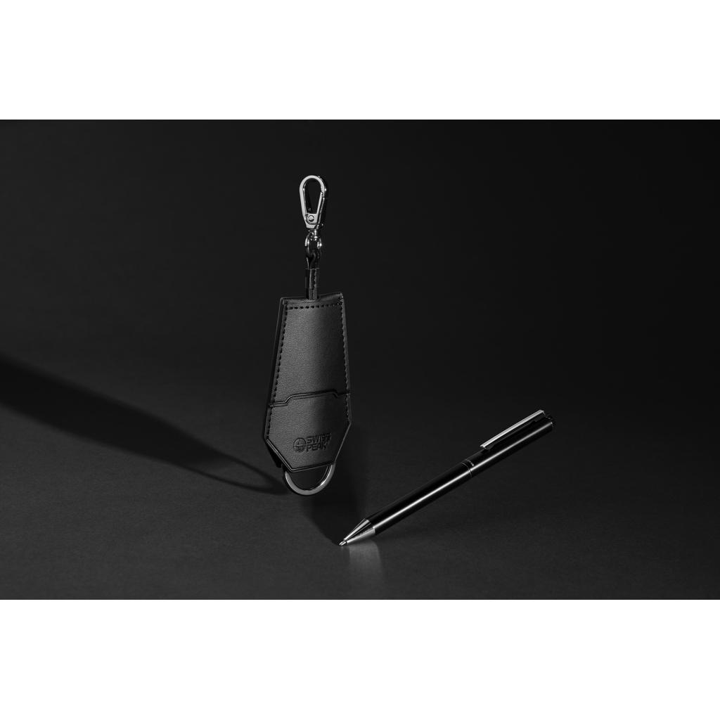 SP Tula RCS certified recycled PU key holder and pen set black