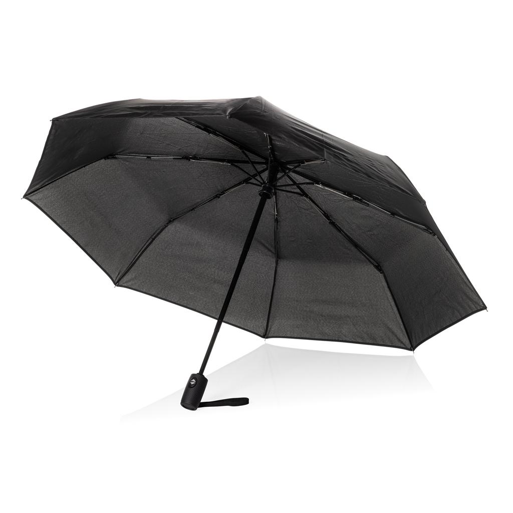 Swiss Peak Vito Aware™ RPET 21 inch auto open/close umbrella black