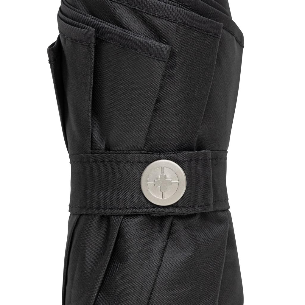 Swiss Peak Vito Aware™ RPET 21 inch auto open/close umbrella black