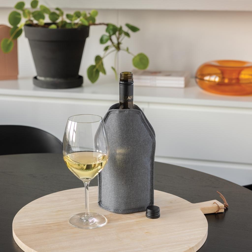 Vino AWARE™ RPET wine cooler sleeve grey