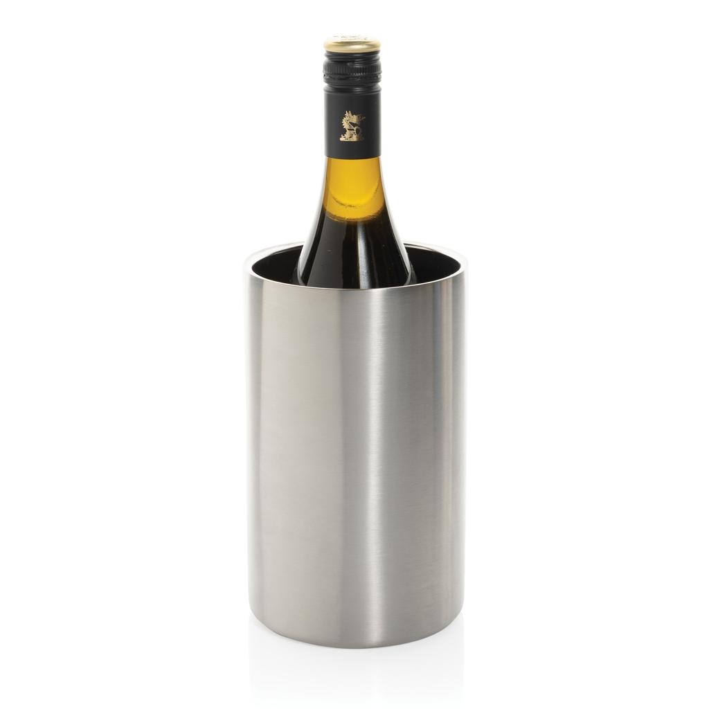 Vino RCS certified recycled stainless steel wine bucket silver