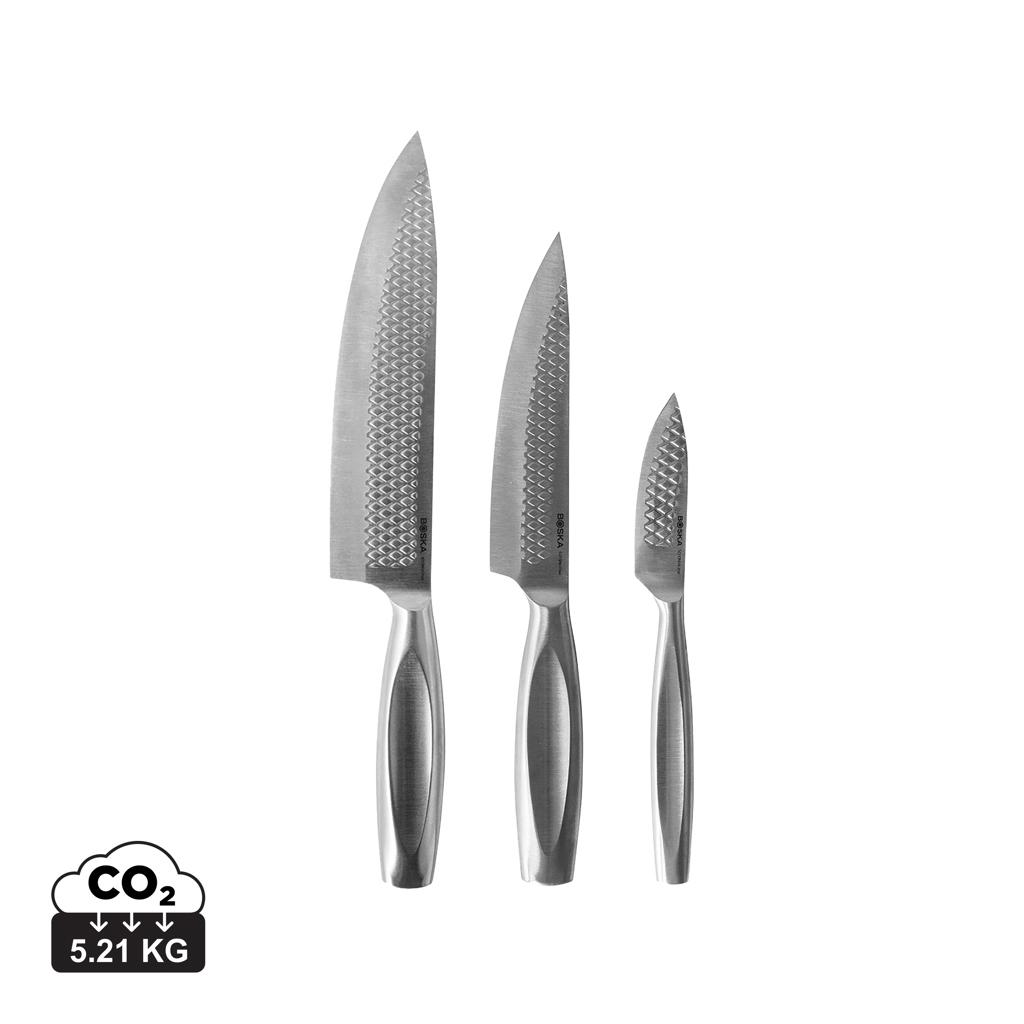 BOSKA Kitchen Knives Monaco+, set of 3 steel
