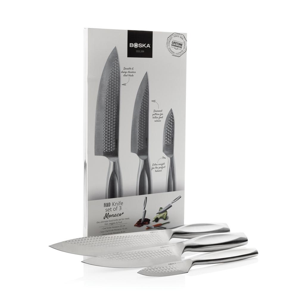 BOSKA Kitchen Knives Monaco+, set of 3 steel
