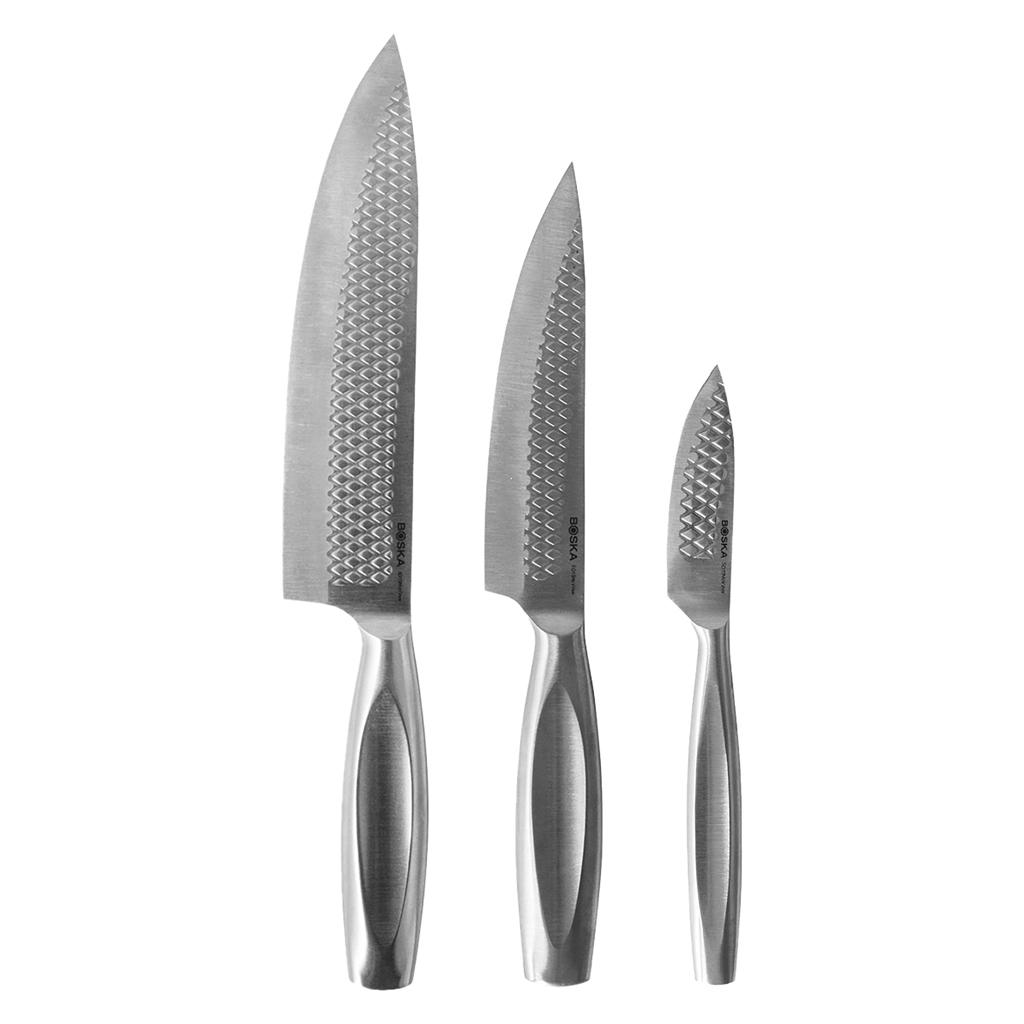 BOSKA Kitchen Knives Monaco+, set of 3 steel