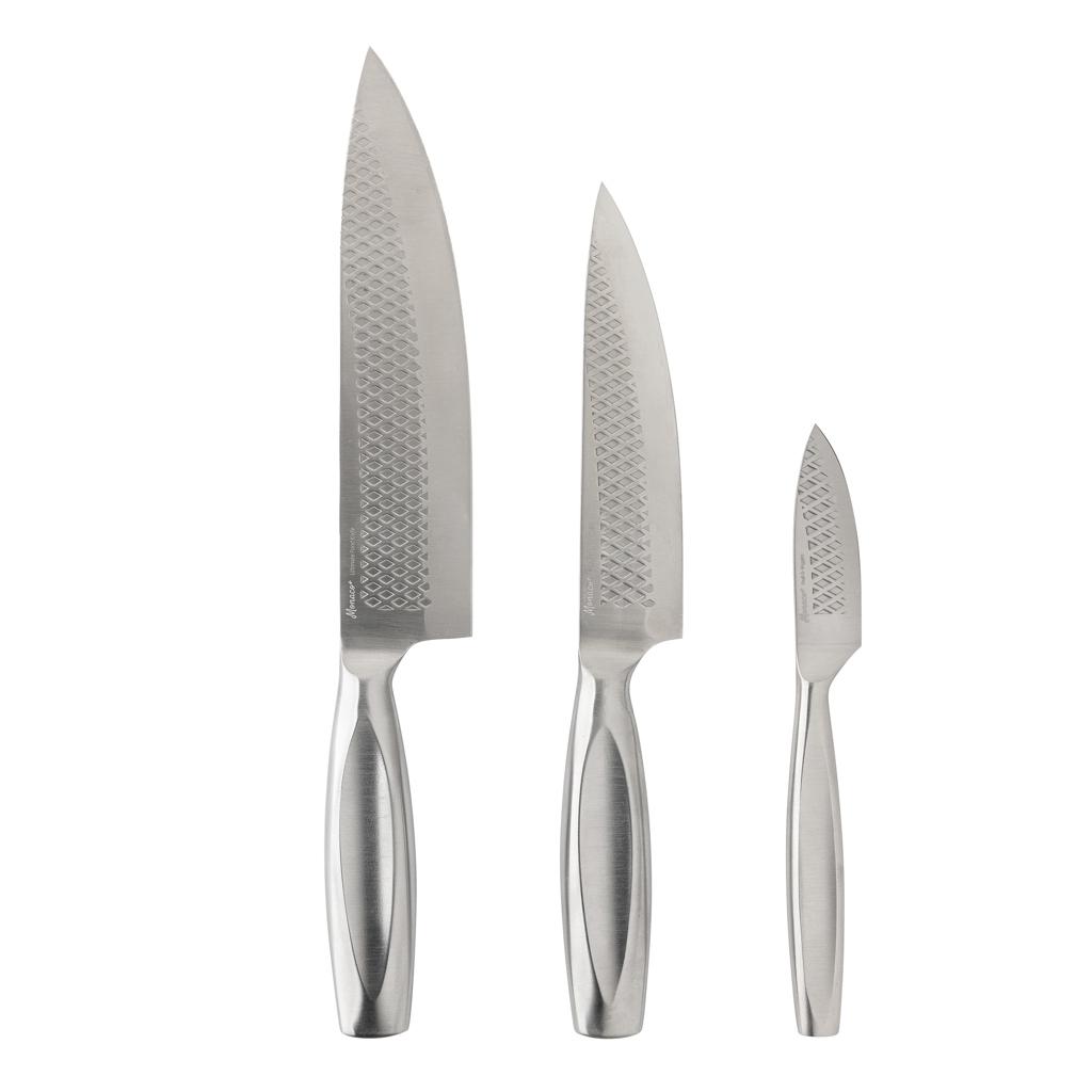 BOSKA Kitchen Knives Monaco+, set of 3 steel
