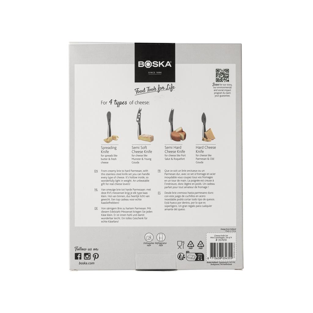 BOSKA Cheese Knife Set Mini Copenhagen steel