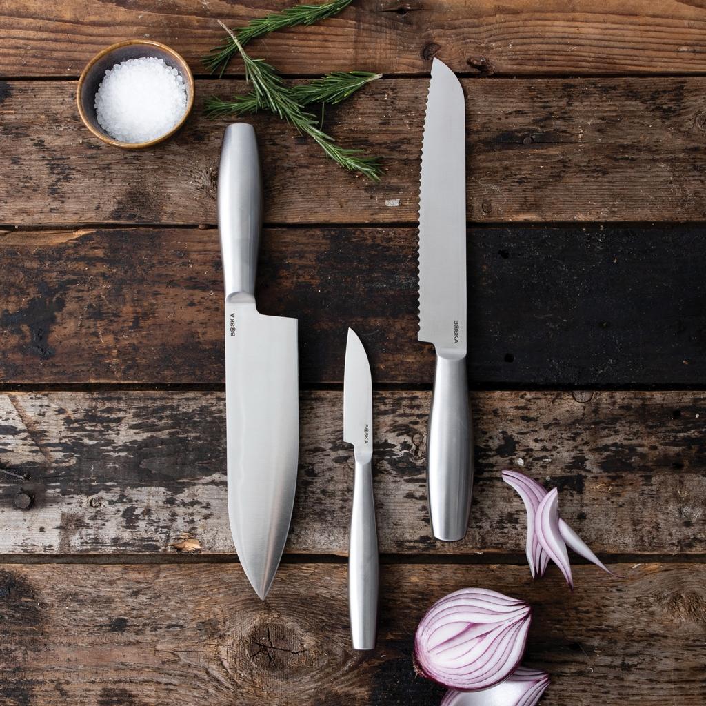 BOSKA Kitchen Knives Copenhagen, set of 3 steel
