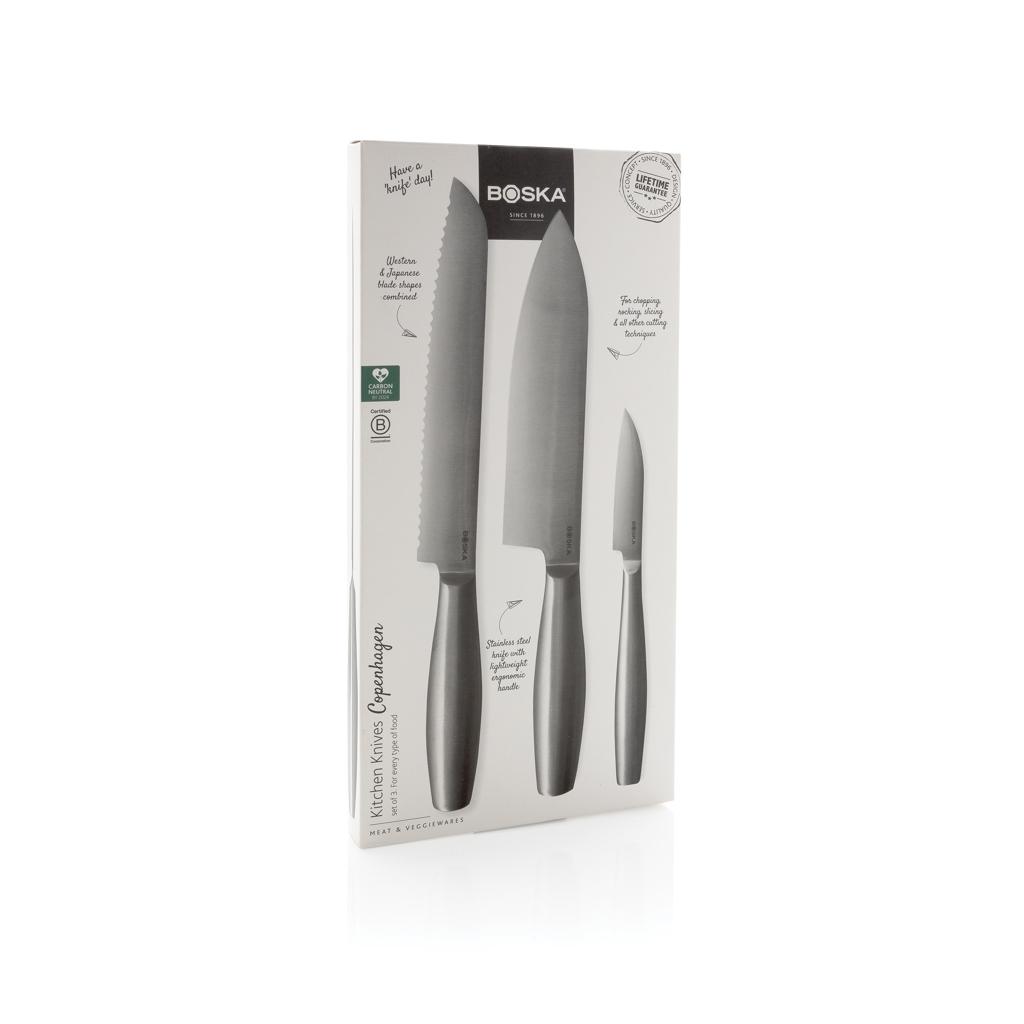 BOSKA Kitchen Knives Copenhagen, set of 3 steel