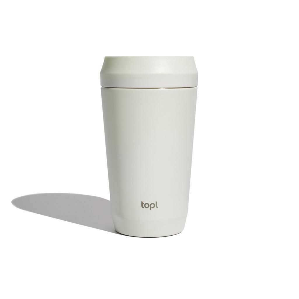 Topl Recycled Steel To Go Tumbler Patented 360 Lid 354ml brown