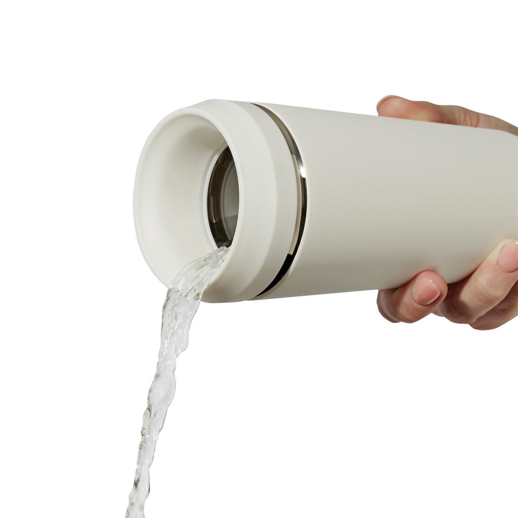 Topl Recycled Steel To Go Tumbler Patented 360 Lid 354ml brown