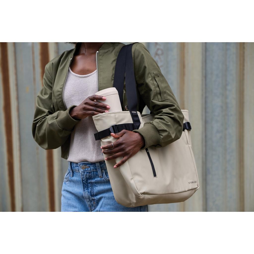 Topl Recycled Steel To Go Tumbler Patented 360 Lid 354ml brown