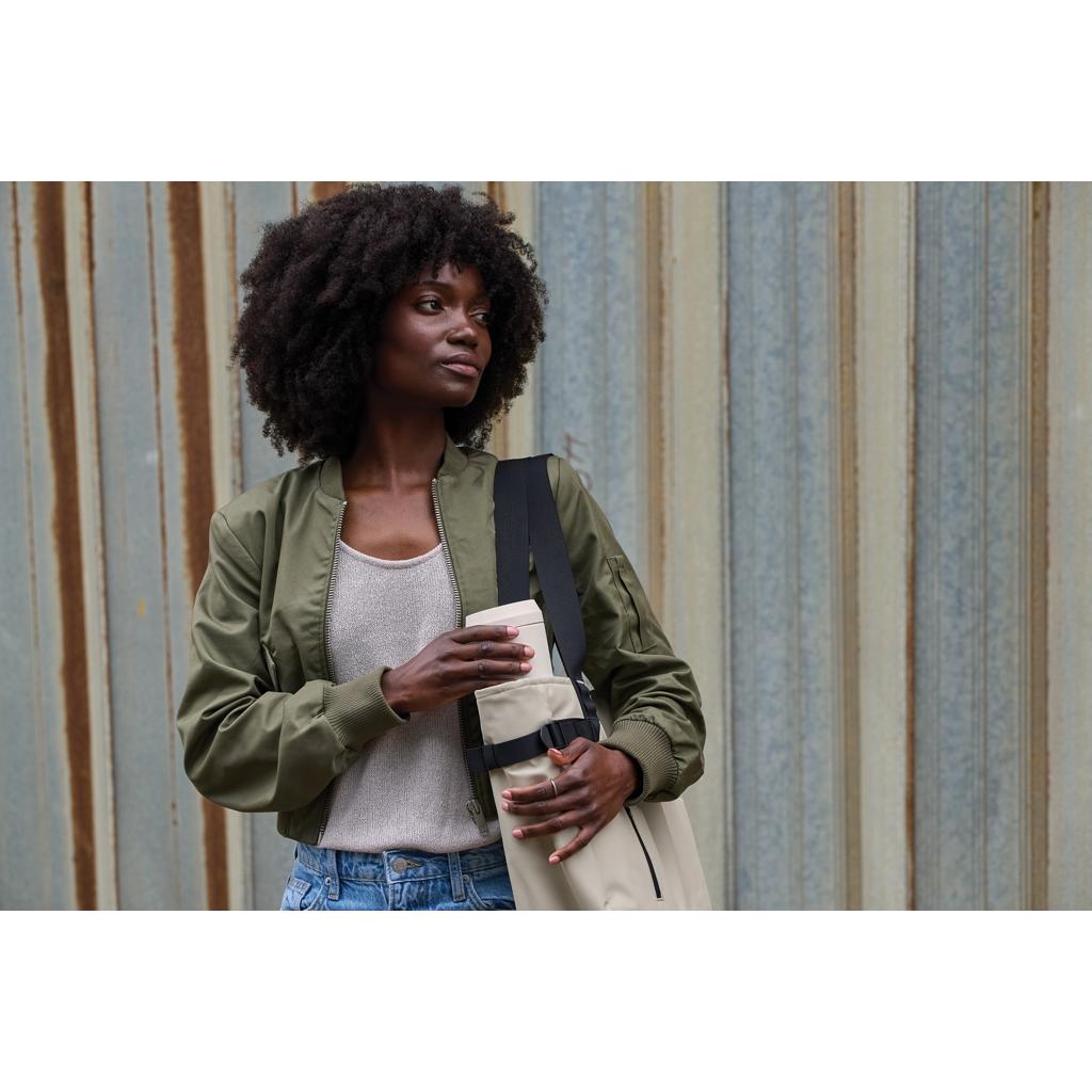 Topl Recycled Steel To Go Tumbler Patented 360 Lid 354ml brown