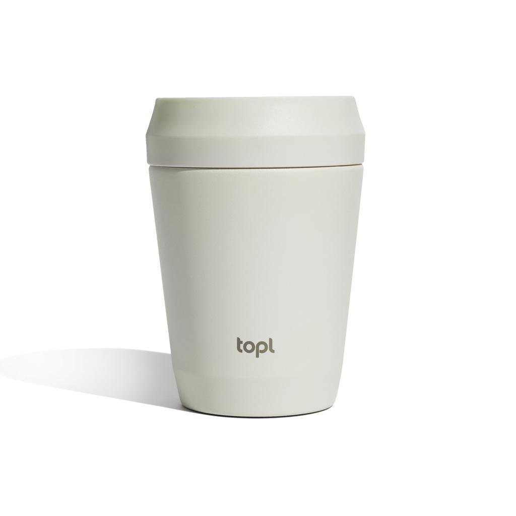 Topl Recycled Steel To Go Tumbler Patented 360 Lid 235ml brown