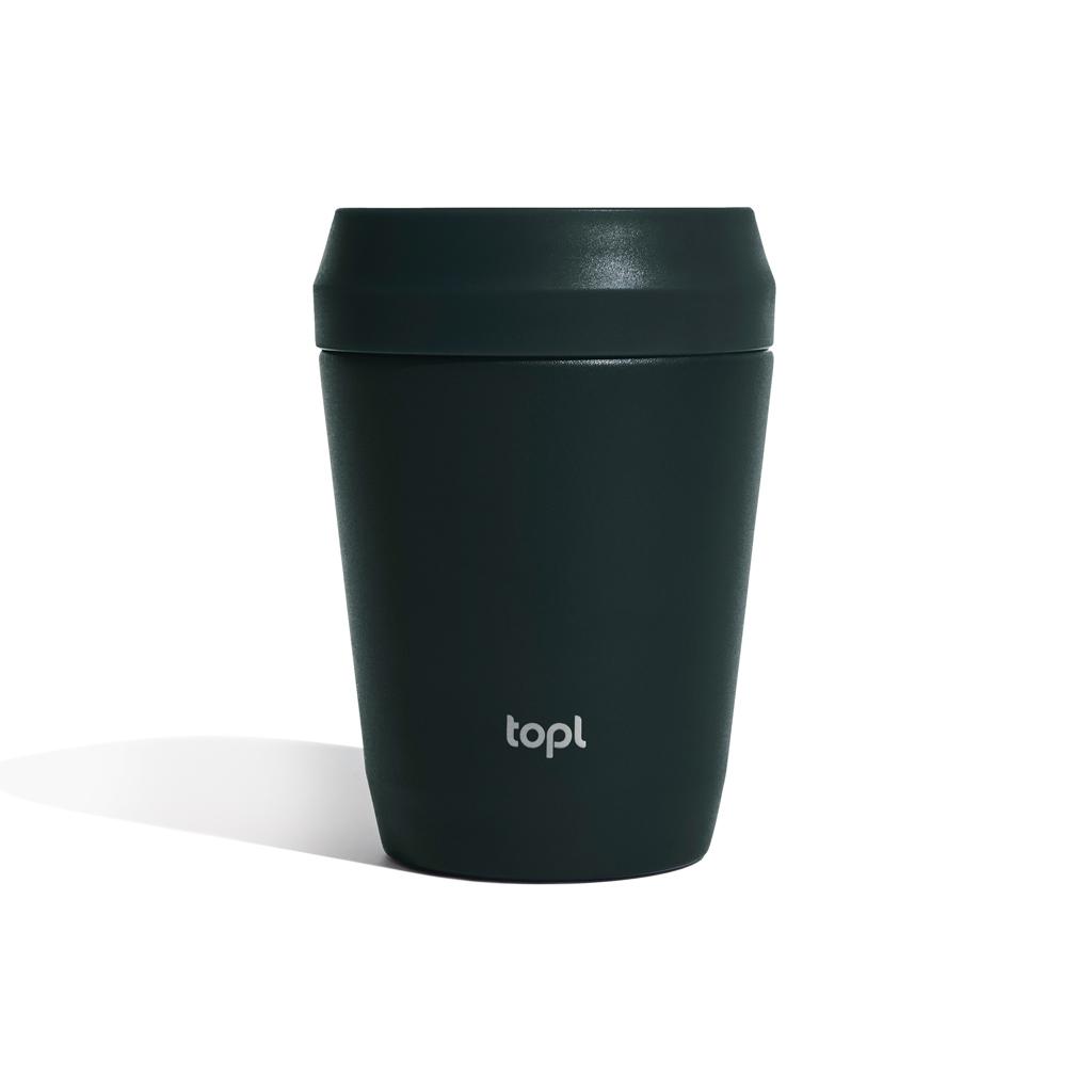 Topl Recycled Steel To Go Tumbler Patented 360 Lid 235ml grey