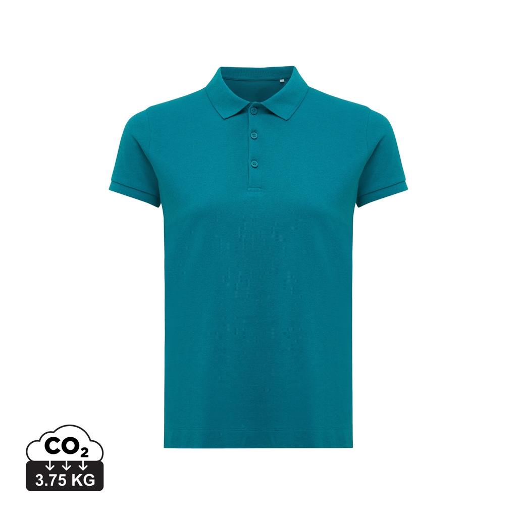 Iqoniq Yosemite women recycled cotton pique polo verdigris