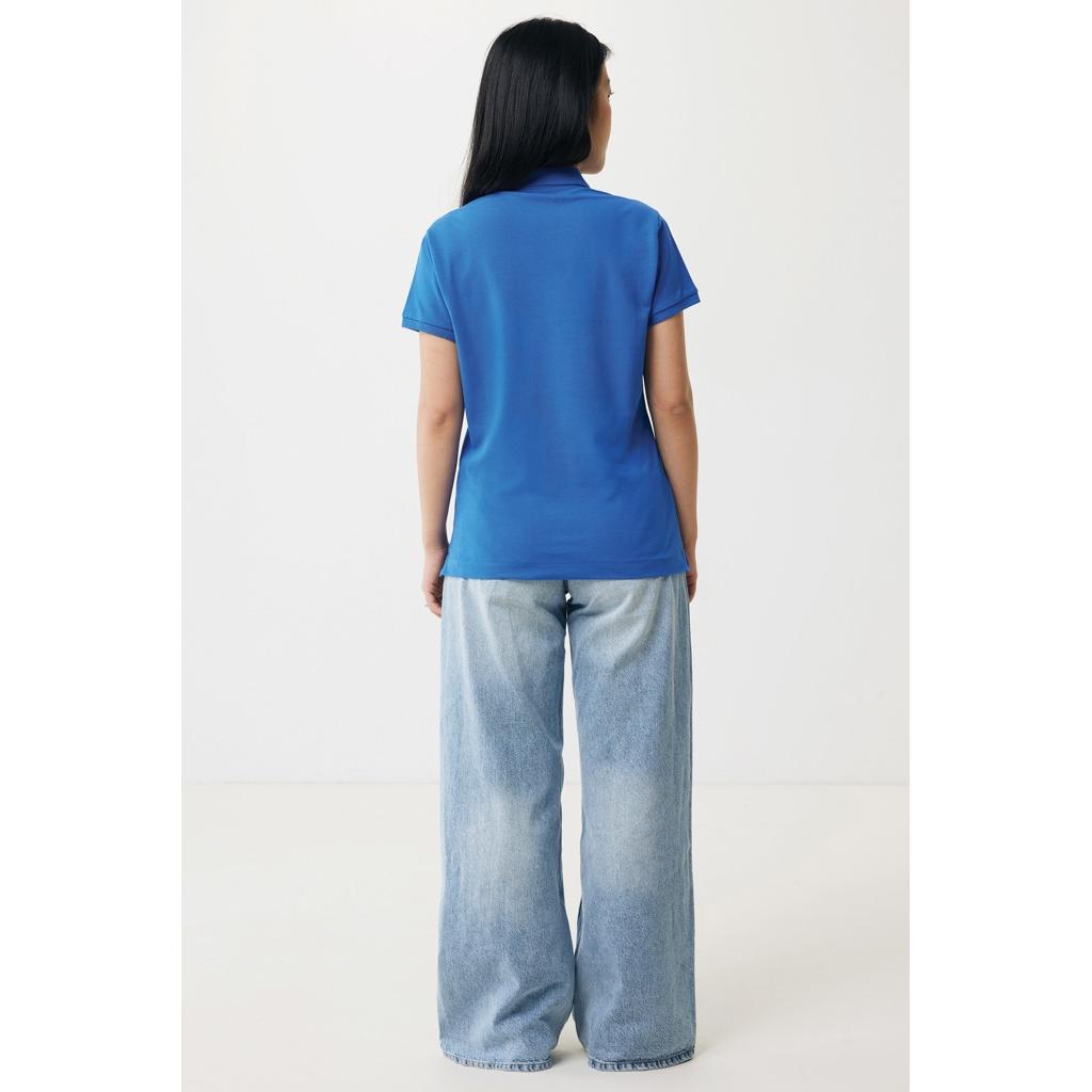 Iqoniq Yosemite women recycled cotton pique polo royal blue S