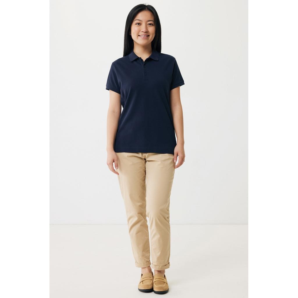 Iqoniq Yosemite women recycled cotton pique polo navy 2XS