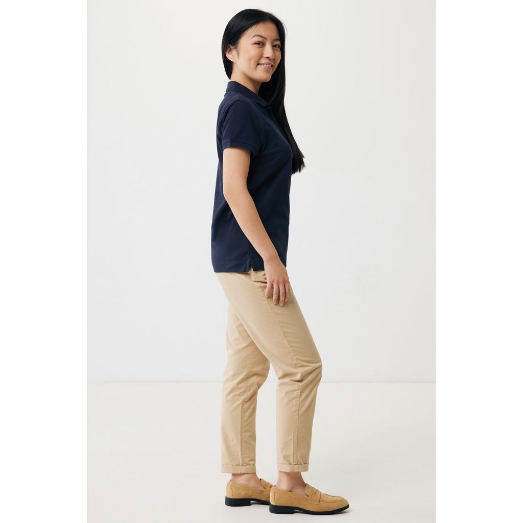 Iqoniq Yosemite women recycled cotton pique polo navy 2XS