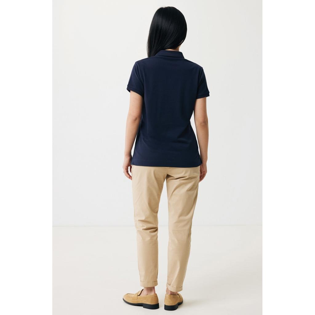 Iqoniq Yosemite women recycled cotton pique polo navy 2XS