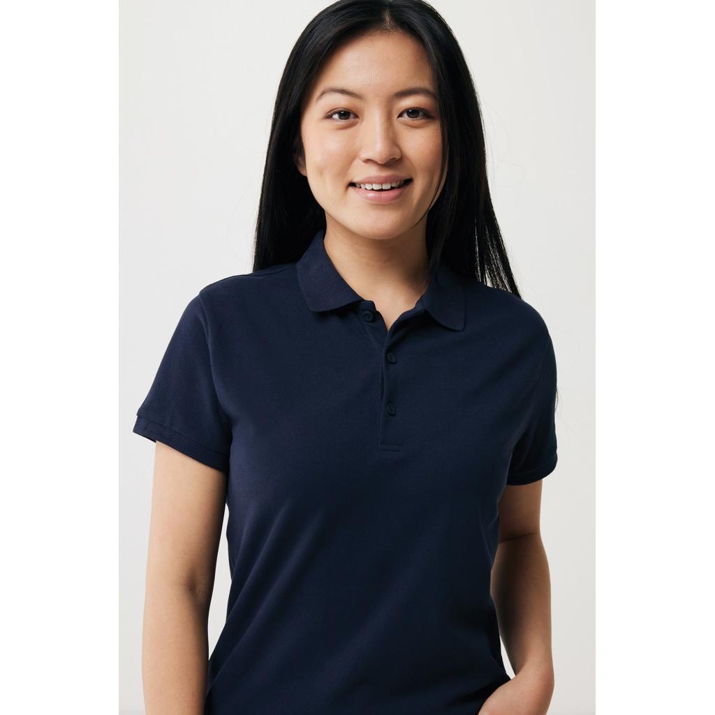 Iqoniq Yosemite women recycled cotton pique polo navy 2XS