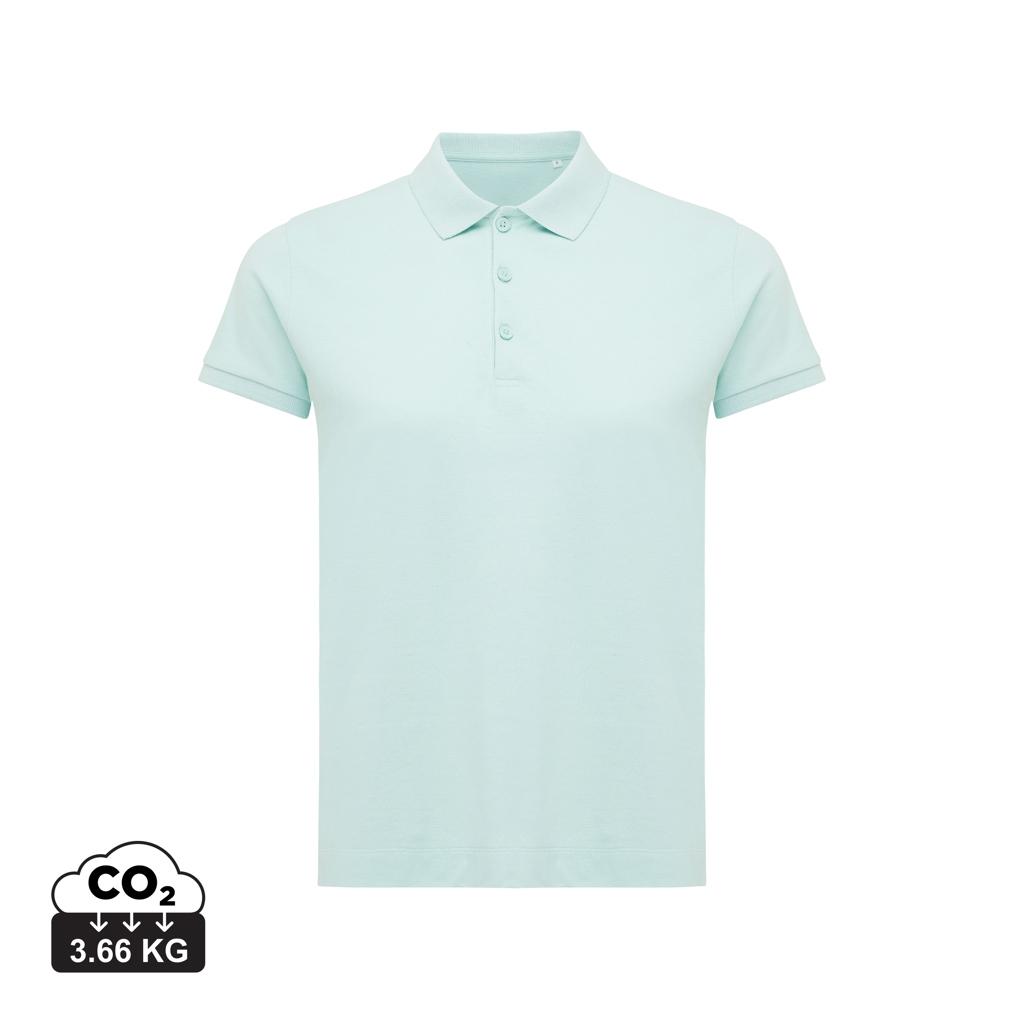 Iqoniq Yosemite women recycled cotton pique polo crushed mint