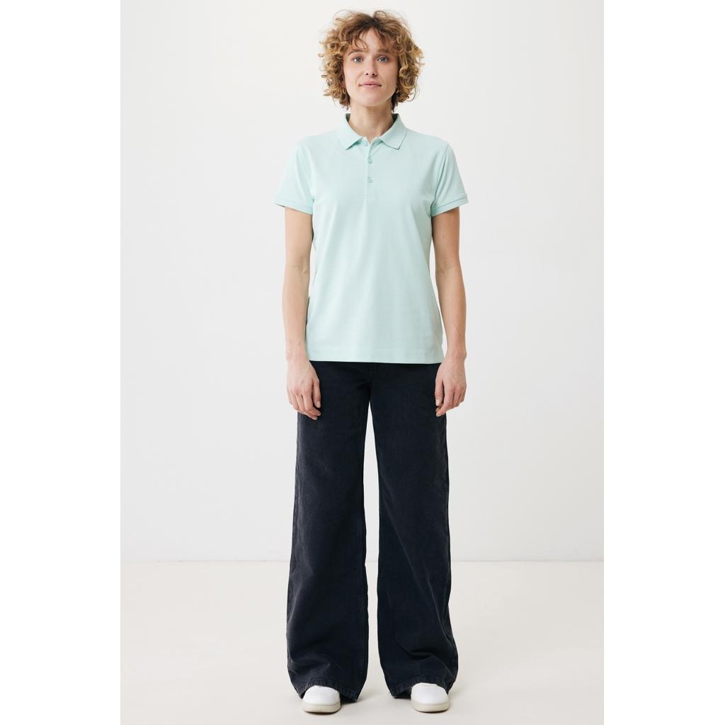 Iqoniq Yosemite women recycled cotton pique polo crushed mint XL