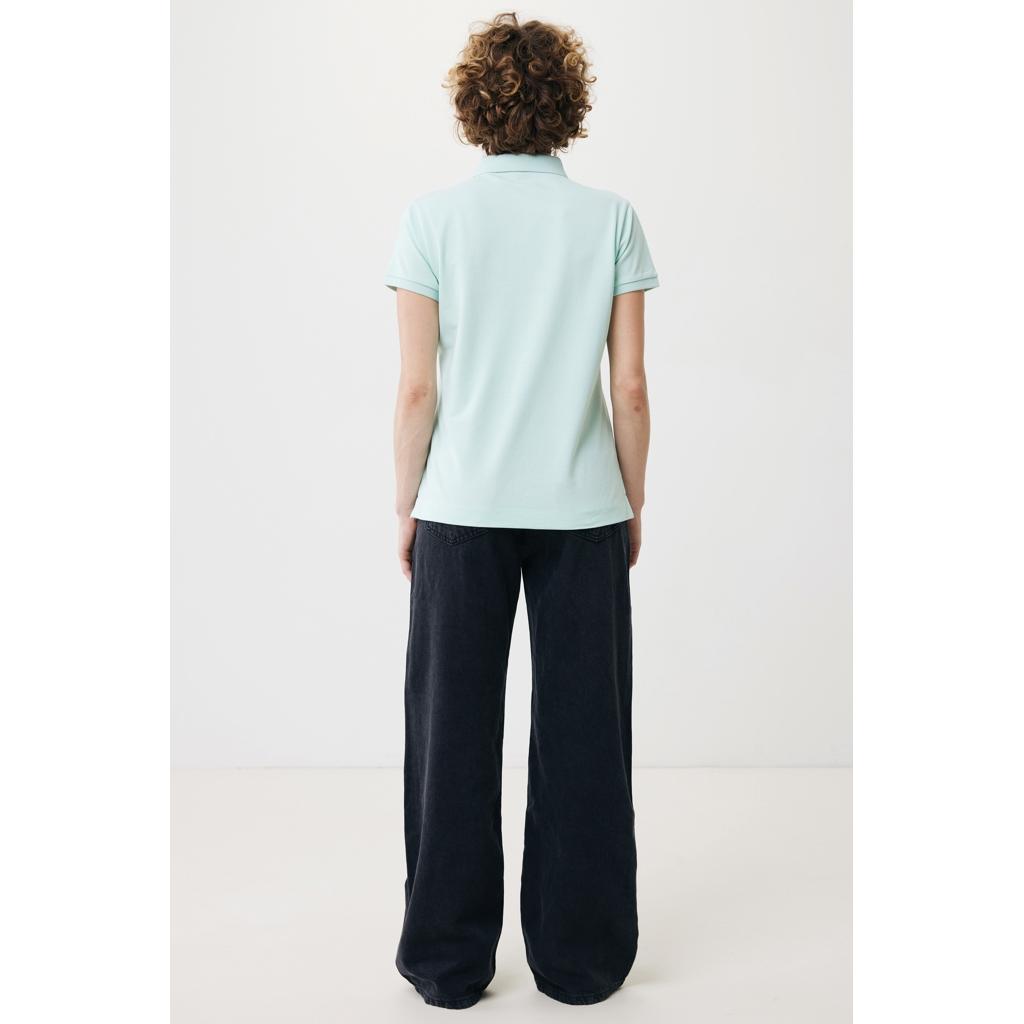Iqoniq Yosemite women recycled cotton pique polo crushed mint XL