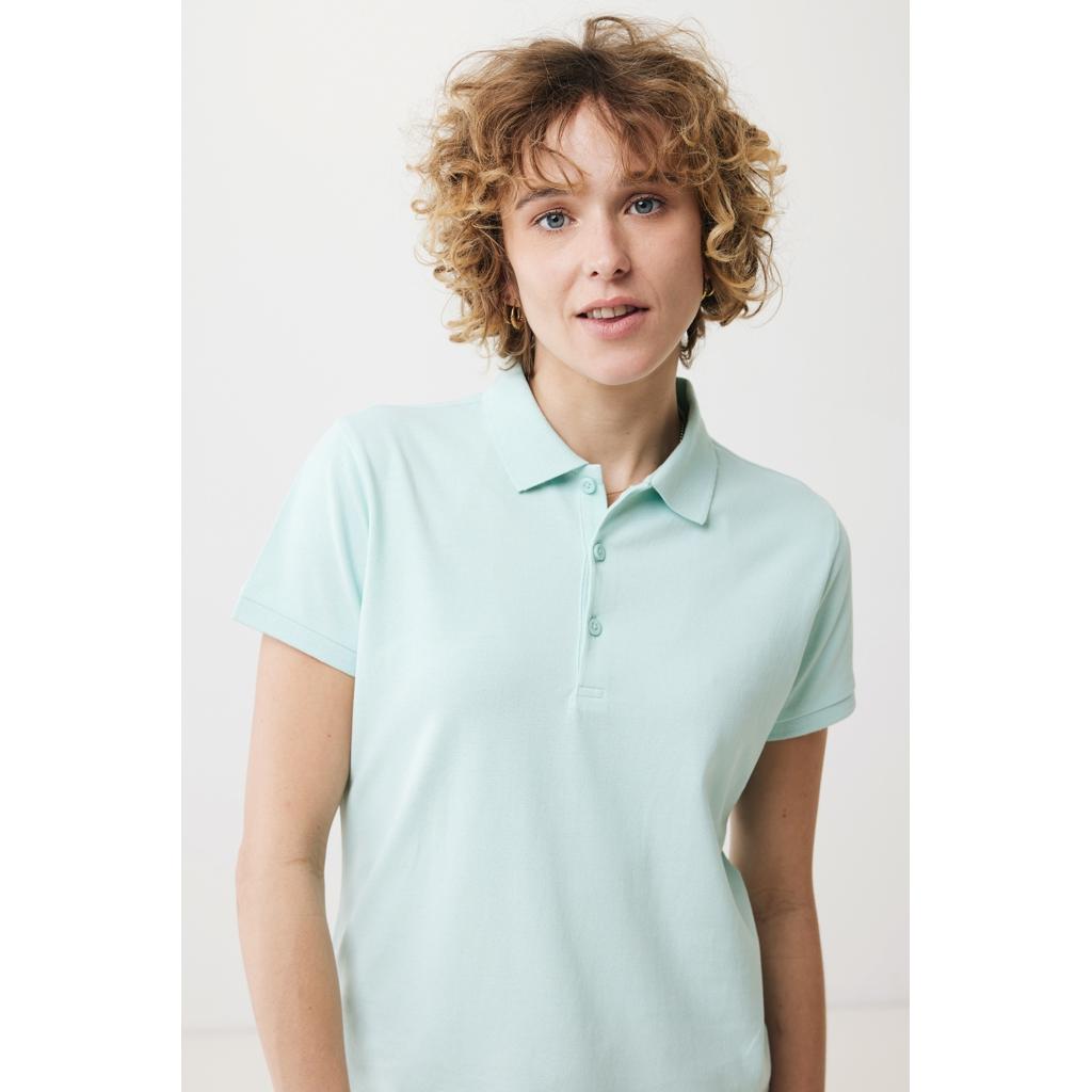 Iqoniq Yosemite women recycled cotton pique polo crushed mint S