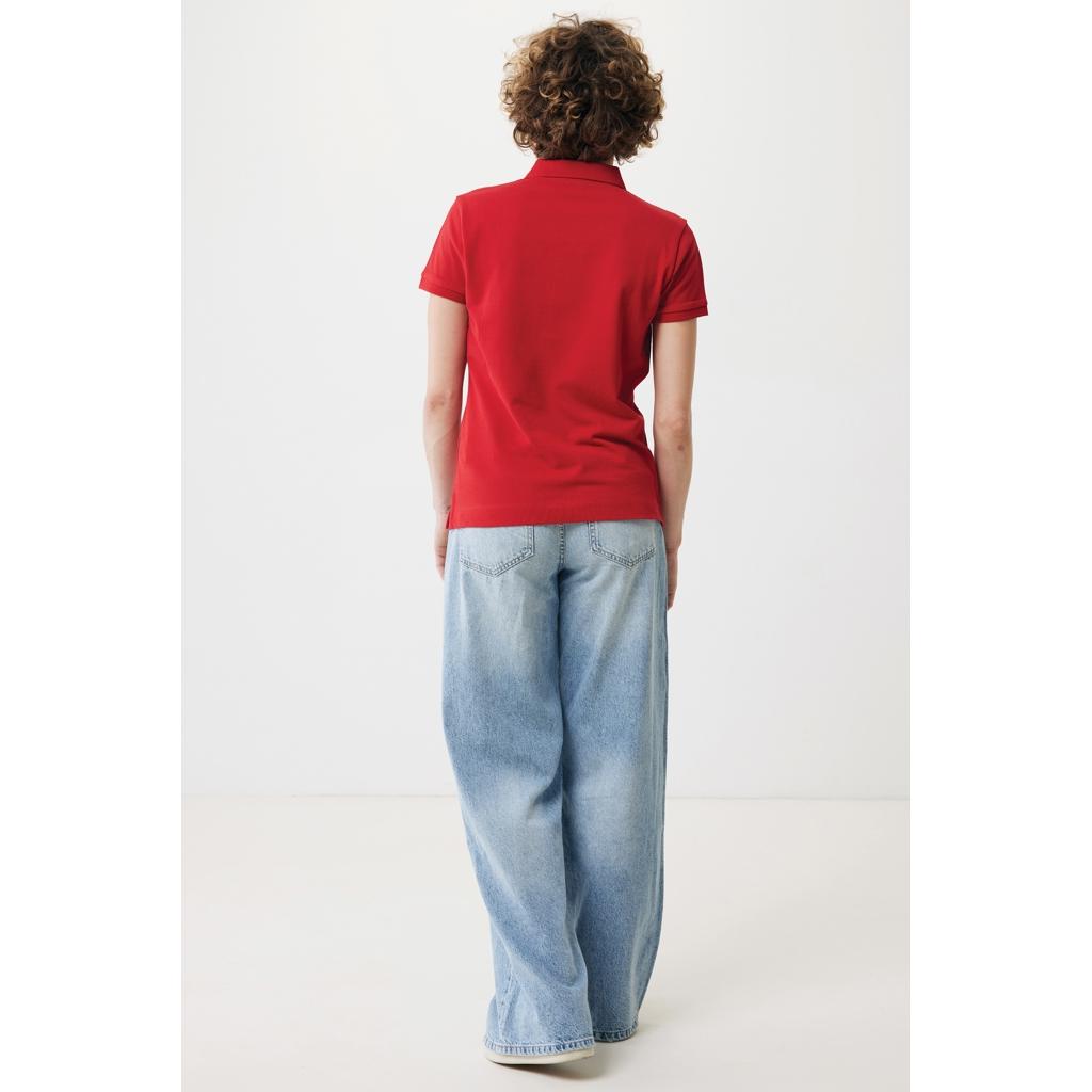 Iqoniq Yosemite women recycled cotton pique polo red XXL