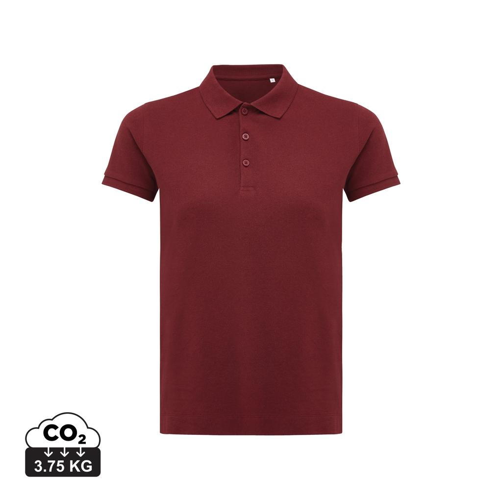 Iqoniq Yosemite women recycled cotton pique polo burgundy