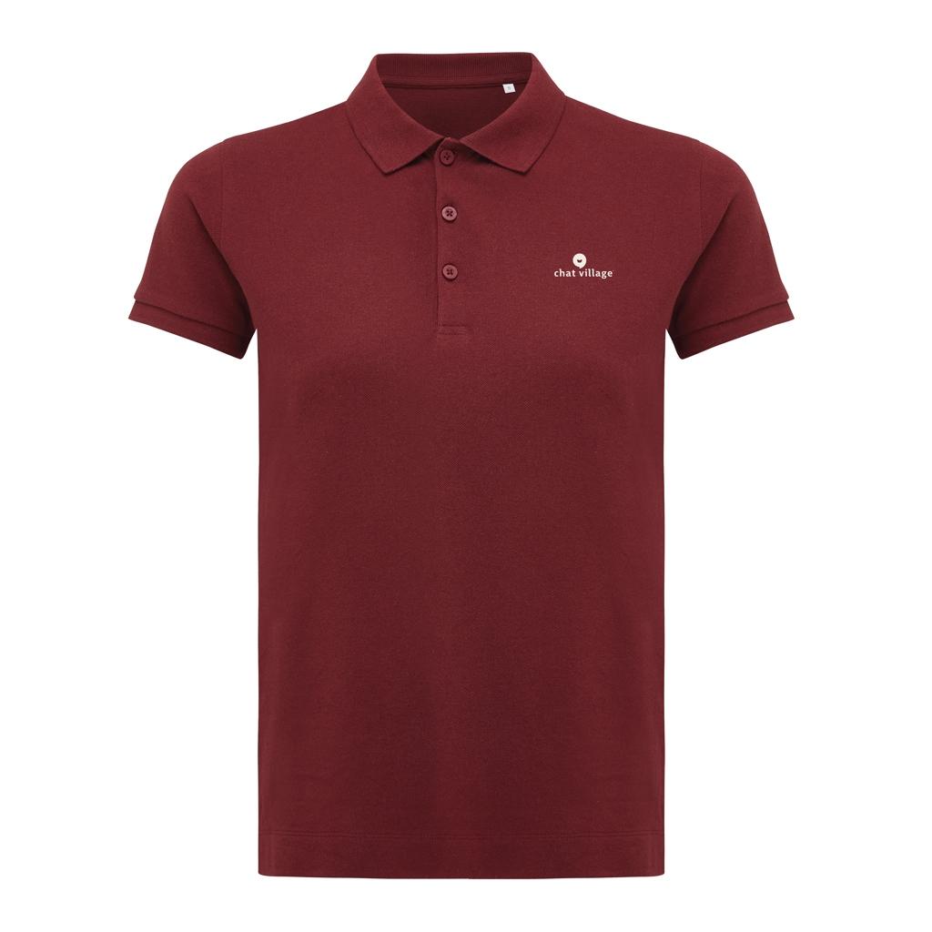 Iqoniq Yosemite women recycled cotton pique polo burgundy XXL