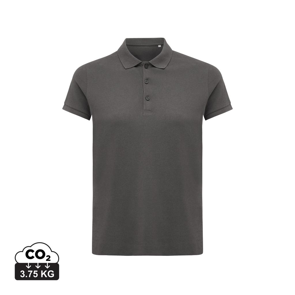 Iqoniq Yosemite women recycled cotton pique polo anthracite