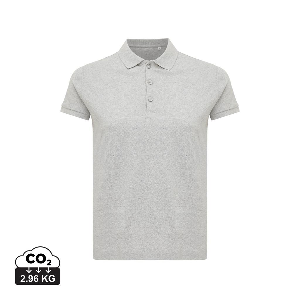 Iqoniq Yosemite women recycled cotton pique polo heather grey