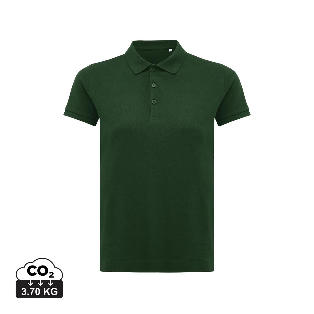 Iqoniq Yosemite women recycled cotton pique polo forest green