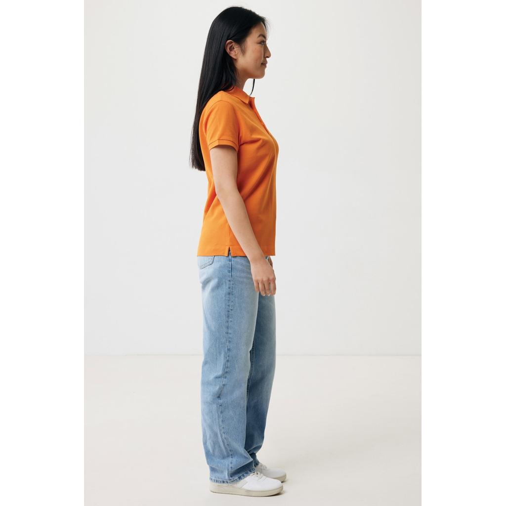 Iqoniq Yosemite women recycled cotton pique polo orange 2XS