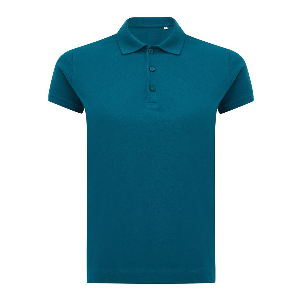 Tricou polo bumbac Iqoniq Yosemite dark teal 2XS