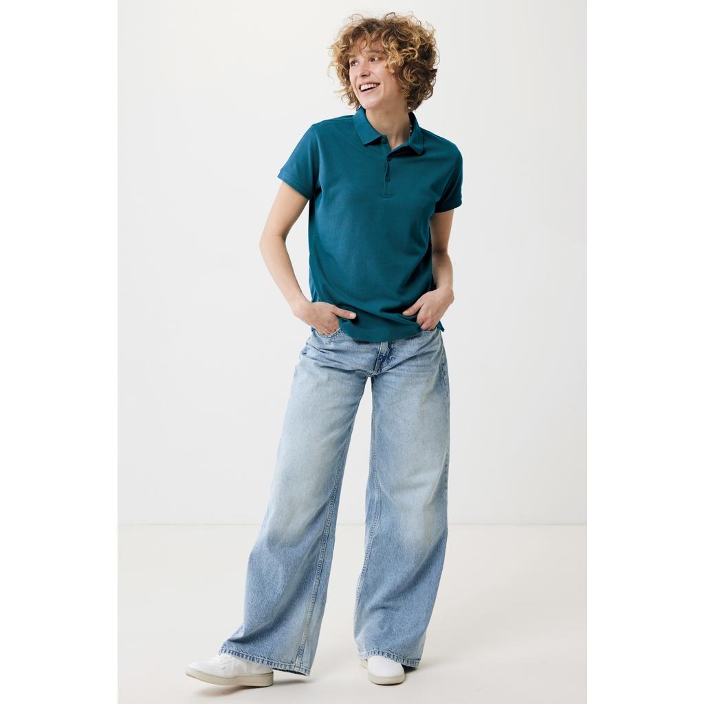 Tricou polo bumbac Iqoniq Yosemite dark teal 2XS
