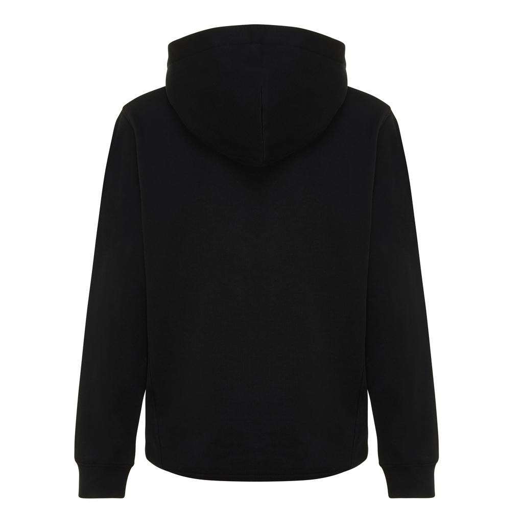 Iqoniq Yengo kids recycled cotton hoodie with sidepockets black 7 - 8 ani