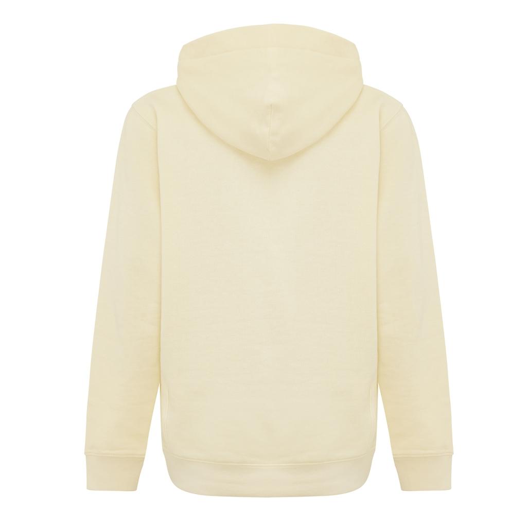 Iqoniq Yengo kids recycled cotton hoodie with sidepockets cream yellow 11 - 12 ani