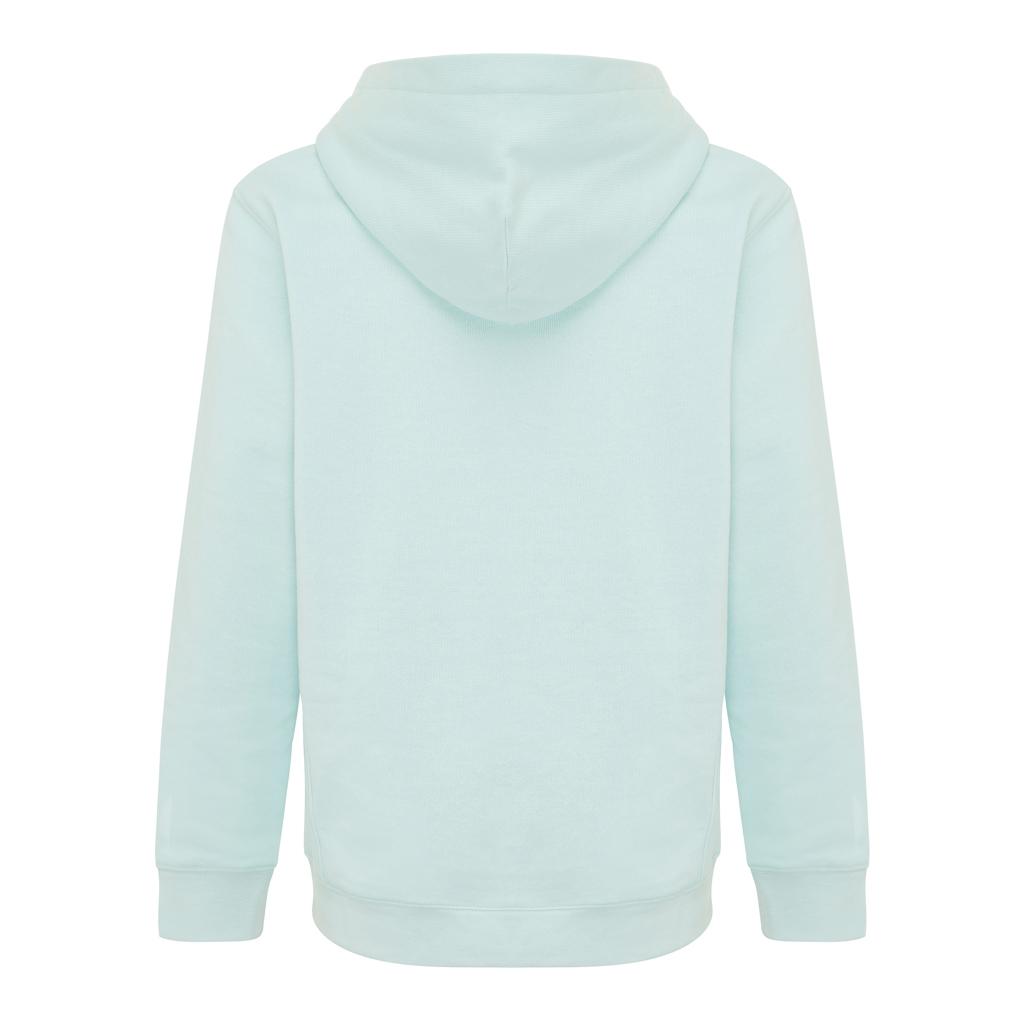 Iqoniq Yengo kids recycled cotton hoodie with sidepockets crushed mint 5 - 6 ani