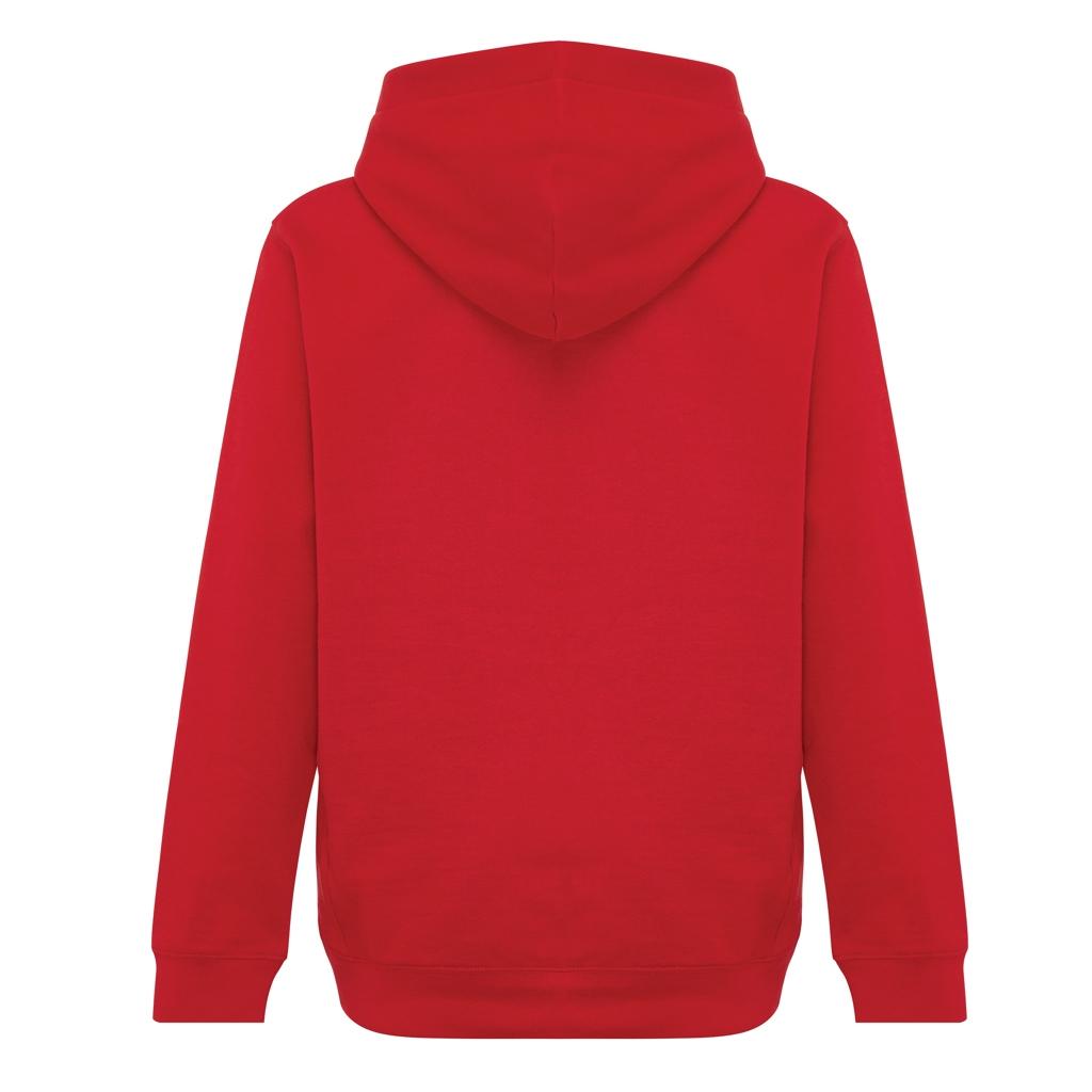 Iqoniq Yengo kids recycled cotton hoodie with sidepockets red 13 - 14 ani