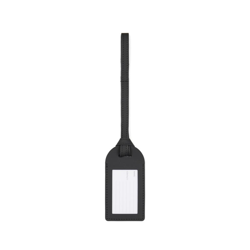 VINGA Baltimore RCS recycled polyester luggage tag black