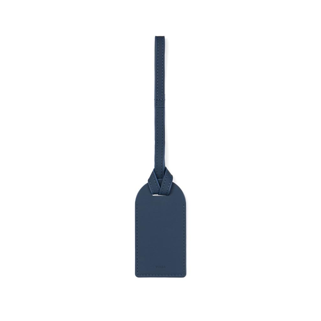 VINGA Baltimore RCS recycled polyester luggage tag navy
