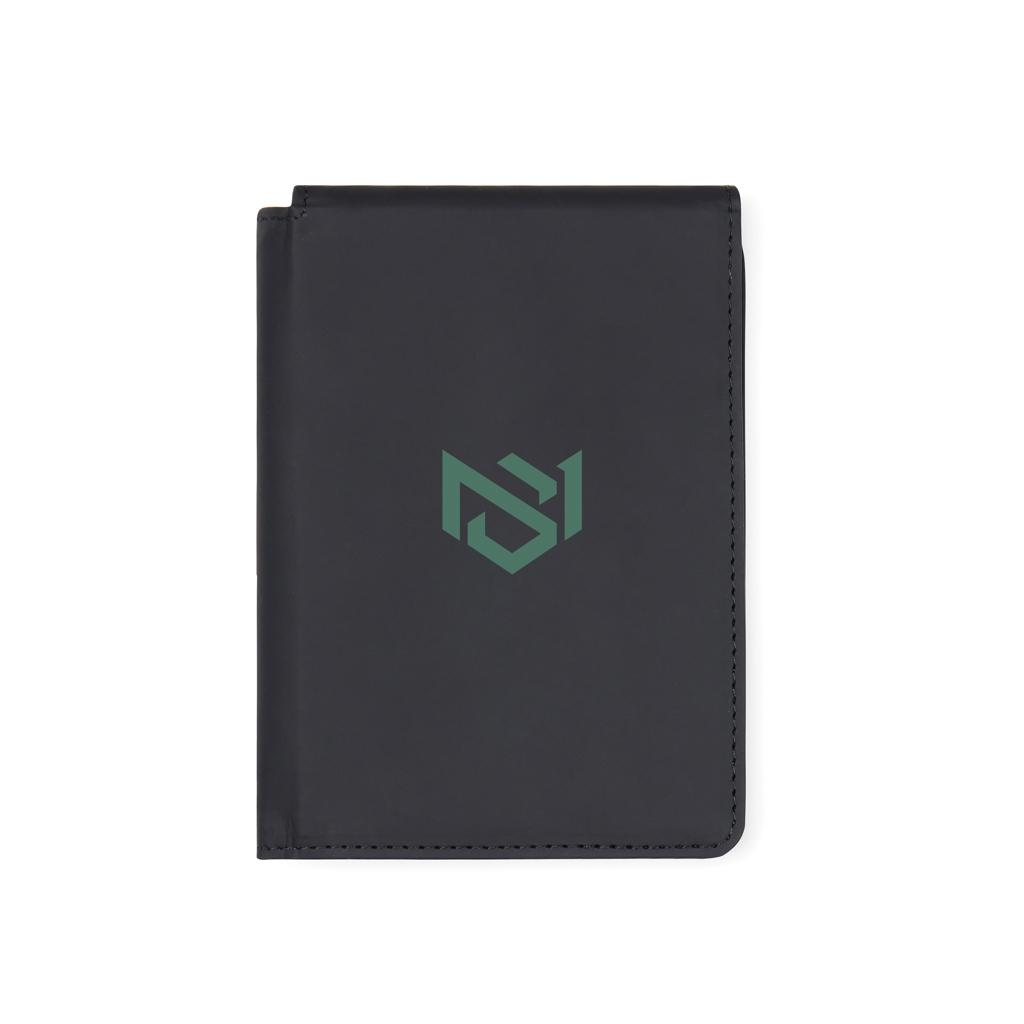 VINGA Baltimore RCS recycled polyester RFID passport cover black