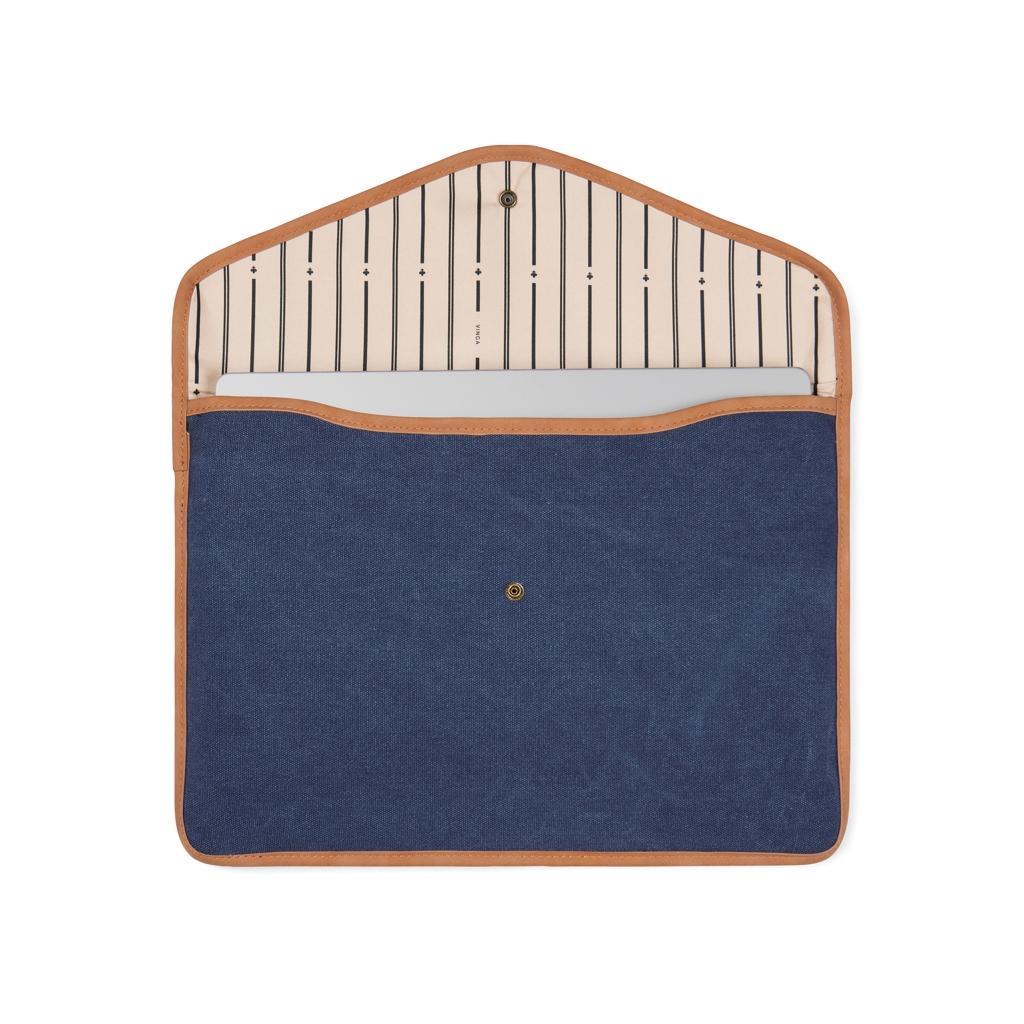 VINGA Bosler GRS recycled canvas 16 navy