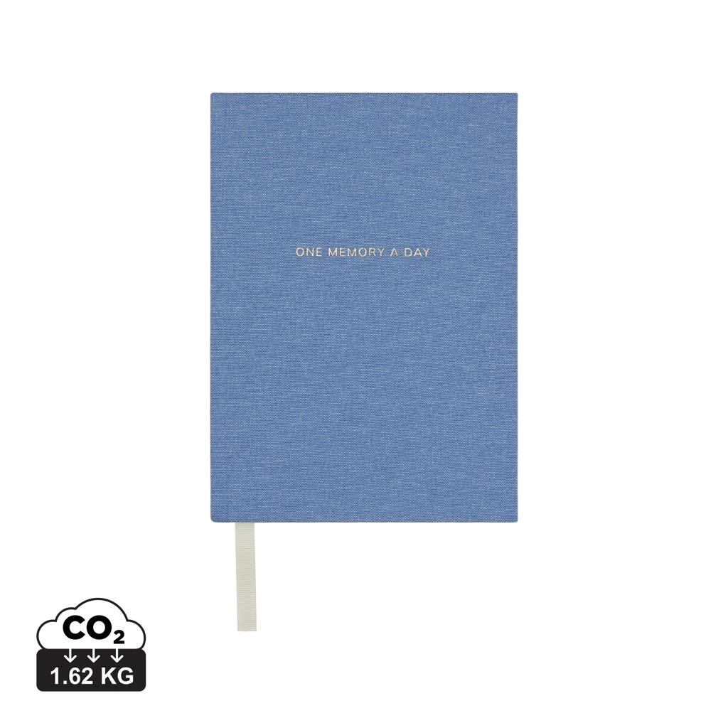 VINGA One memory a day GRS recycled paper journal blue