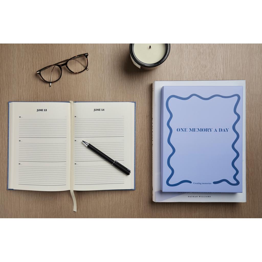 VINGA One memory a day GRS recycled paper journal blue