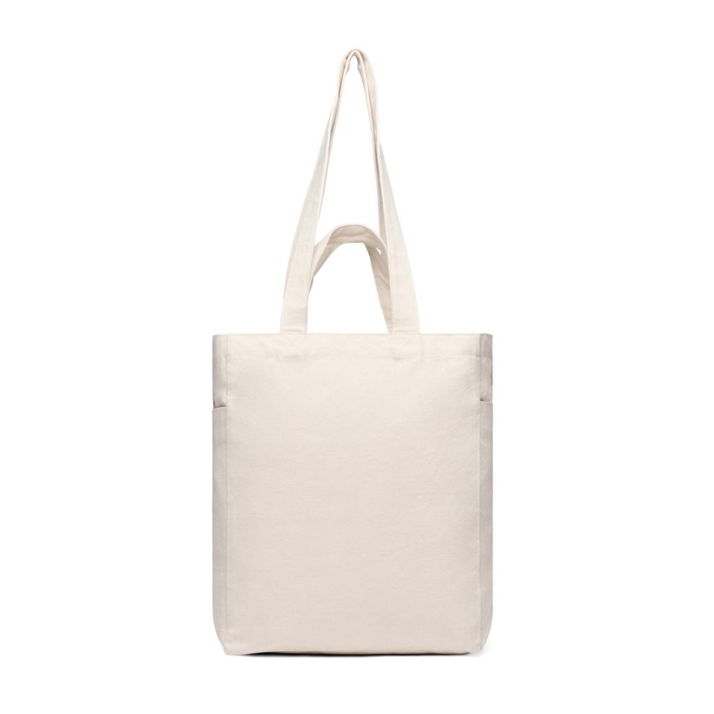 VINGA Hilo AWARE™ recycled canvas zip tote off white
