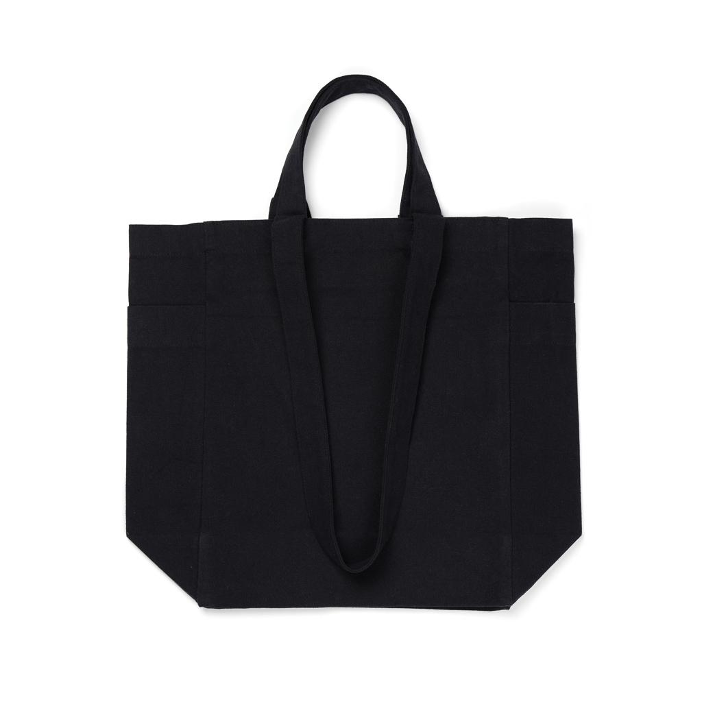 VINGA Hilo AWARE™ recycled canvas zip tote black